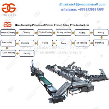 Frozen French Fries Production Line|Frozen French Processing Machine|High Efficiency Potato Chips Making Line