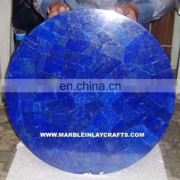 Round Lapiz Lazuli Table Tops