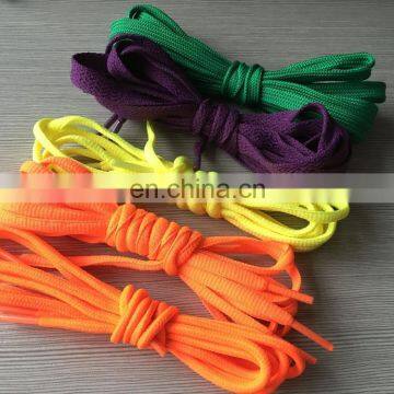 Cheap custom color round shoelaces blank wholesale