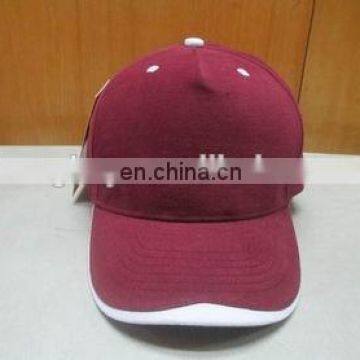 maroon color blank sports cap