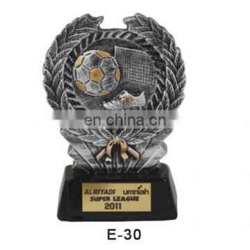 Resin cheap soccer trophies in china