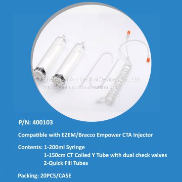 CT Syringe For Bracco EZEM Empower CT, Empower CTA Power Injectors.