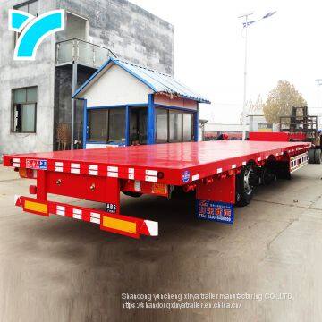 New arrival 2/3/4 axles 40ft flatbed truck semi-trailer container flatbed trailer low bed truck trailer