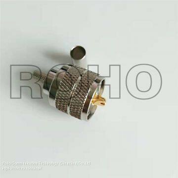 UHF Male Crimp for LMR195+Rg58 Cable