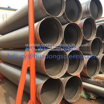 4'' 6'' 8'' 10'' stainless steel johnson type continuous slot wedge wire wind screen/water well screen for water well