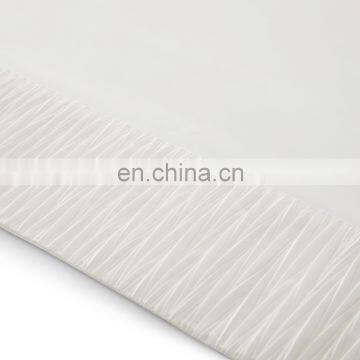 Amazon Top Quality Wholesale Microfiber Solid Color Matte Satin Fabric Embossed Hotel Bedding Sheet Set photo-7