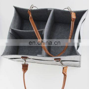 Hot Selling Soft Felt Baby Diaper Caddy Organizer photo-6
