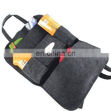 Factory Sell 6 Pockets Felt Car Seat Back Storage Bag With Customized Logo photo-6