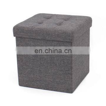 RTS High Quality and Low Manufactory Price Modern Home Furniture Dark Grey Folding Stool With Four Air Hole