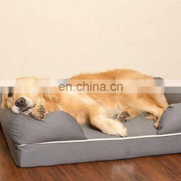 High Quality Pet Bed Pet Products Memory Foam Dog Bed Luxury Dog Bed Sofa With Waterproof Liner photo-2