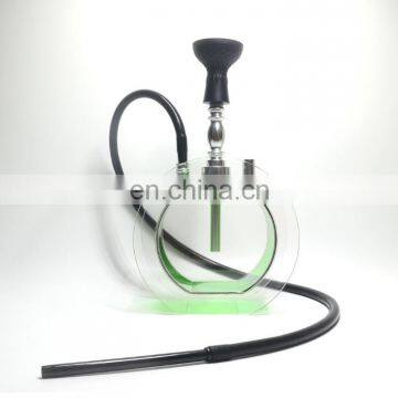 HQP-SY03 HongQiang Wholesale Acrylic Round Shape Hookah Gift Set With LED Light photo-5