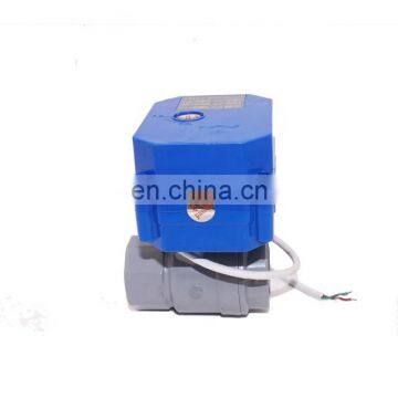 RoHS Cwx-60P 12v 24v 220v 380v Plastic Motorized Ball Valve 3 Inch for Water Treatment Machine photo-6