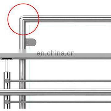 Cheap Price 90 Degree Stainless Steel Hanrail Round Tube Elbow Balustrade Pipe Connector photo-6