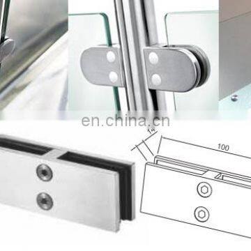 Glass To Glass Clamp With Safety Pin 180 Flat Fixed Glass for Swimming Pool Balcony photo-5
