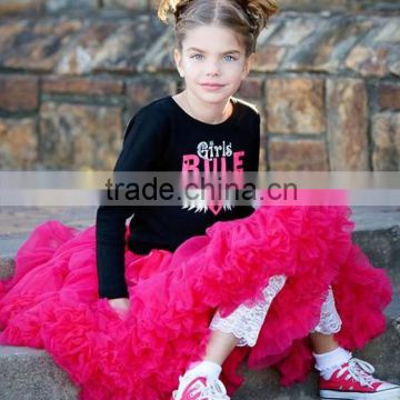 Hot sale cute tutu skirts teen pettiskirt pettiskirt cute girls skirt chiffon wholesale pettiskirts for girls