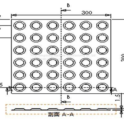 Flat Stainless Steel Tactile Strips Paving 2021