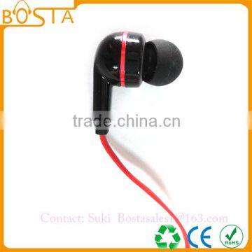 Fashionable China Wholesale Comfortable Stereo Computer Flat Cable Earphones Earbuds photo-2