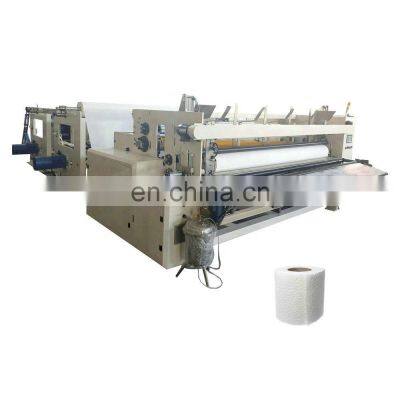 High speed machine for production of toilet roll paper