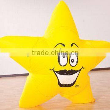 mini yellow inflatable star with custom shaped for advertising