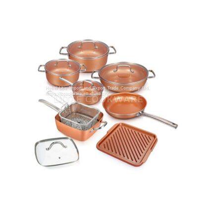 Pressed Aluminum Cookware Set Cookware Set Series Square Shape Series Cast Aluminum Cookware Manufacturers photo-3