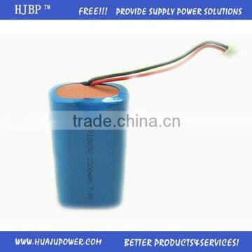 Factory price& High quality 7.4V 18650 rechargeable lithium battery pack