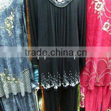 C001 new design embroidered muslim abaya