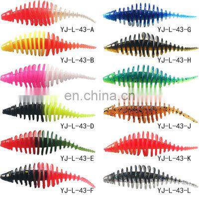 Wholesale Colorful Hot Selling 10pcs 5cm Fishing Needle Tail Soft Bait photo-3