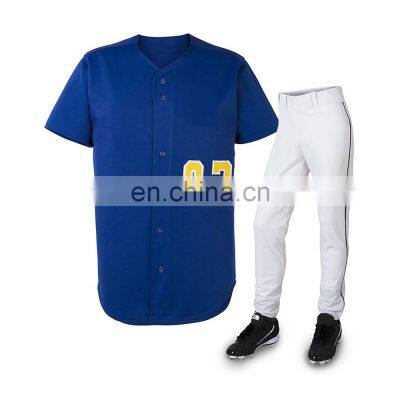 Pakistan Made Best Product Custom Team Wear Short Sleeve Softball Uniform New Arrival Baseball Uniform