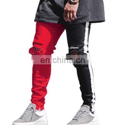 Wholesale custom men's casual sports high-quality ripped nostalgic cotton material plus size men's jeans