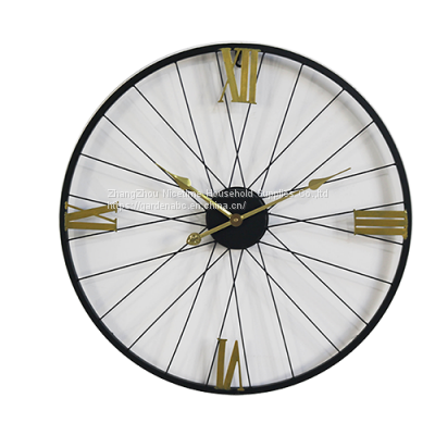 25 Inch Large Metal Skeleton Decorative Wall Clock photo-2