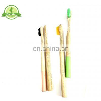 china factory cheap soft Colored Natural  Bamboo Toothbrush