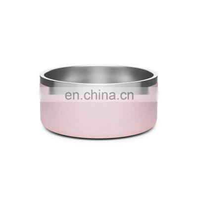 Wholesale custom luxury slow food feeder personalized stainless steel pet container dog travel bowl basin