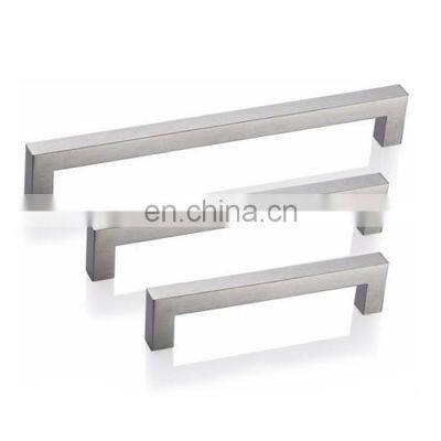 Square cabinet handles 10mm stainless steel d handle with brush