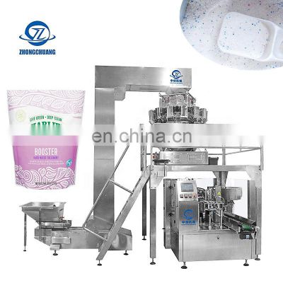 Automatic Detergent Packaging Sachet Weighing And Filling Soap Powder Premade Bag Washing Powder Doypack Packing Machine