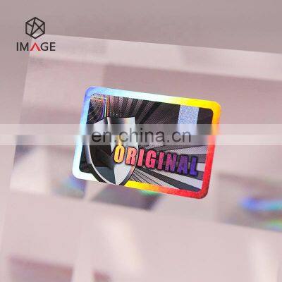 Silver Custom 3D Laser Hologram Sticker, Holographic Tamper Proof Sticker