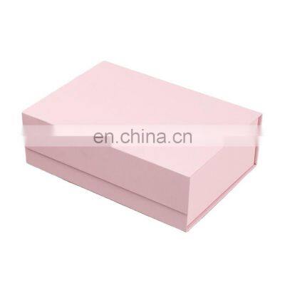 Hot Fancy Customized Magnetic Lid Box Cardboard Pack Paperboard Carton Pink Rigid Flat Luxury Foldable Gift Packaging Paper Box