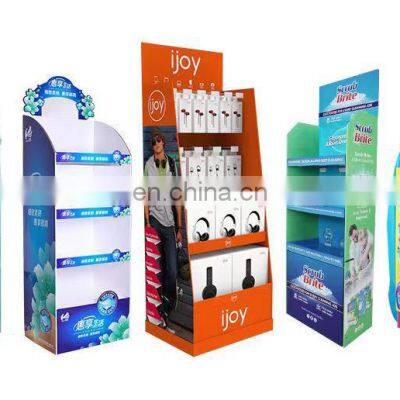 Supermarket Promotional Corrugated Cardboard Displayed Stand Rack Supermarket Counter Floorboard Carton Paper Advertising Stand photo-3