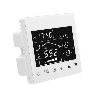 Intelligent real-time voc pm2.5 co2 temp & humidity monitoring wifi tuya ventilation system smart controller