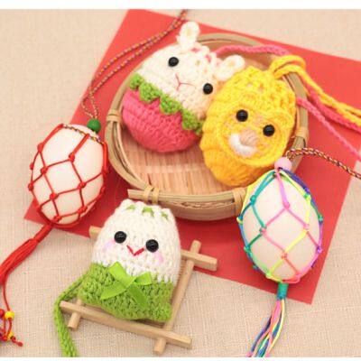 Set of Cute and Colorful Easter Egg and Pocket