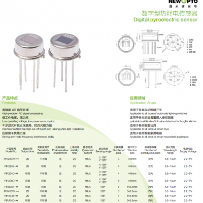 Digital Pyroelectric Sensor PIR Motion Sensor for Automatic Lighting Switch, Intrusion Detector, Burglar Alarm, Smart Toy, Intelligent Household Apply photo-2