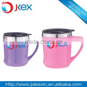 hot sale colorful double wall stainless steel travel mug with leakproof cover