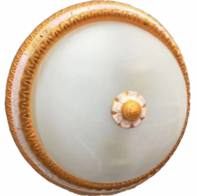 European Style Ceiling Light for Bedroom, Living Room, Study, Copper-colored Lamp, American Style Round Ceiling Light, Modern and Minimalist. photo-3