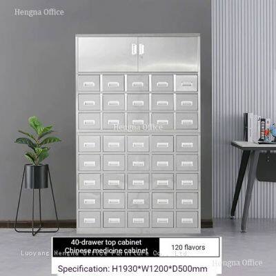 HN-NC02 Stainless Steel Pharmacy Cabinet for Naturopathic Clinic, 2000mm, High Capacity With Dust-proof Design & ABS Plastic Corner, Factory Direct