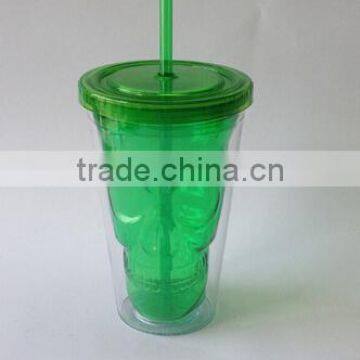 Double Wall Palstic Skull Bottle Bone China Mug Halloween Mug photo-6