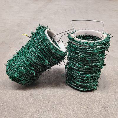 Residential Security Protect Property Sharp Barbs and Weather-resistant Pvc Coated Barbed Wire