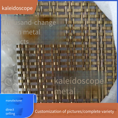 Twilled and Embossed Woven Mesh for Living Room, Metal Decoration for Ceiling, Square - Holed Stainless Steel Mesh and Rhombic - Holed Mesh photo-3