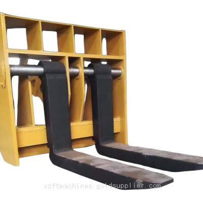 Heavy Duty Adjustable Pallet Fork for Skid Steer Loader Construction Machinery Attachment for Material Handling
