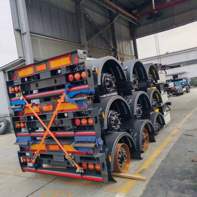 2026  CE certificate approved  extendable Container Transport Chassis Truck Semi Trailer