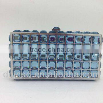 10 clear stone clutch bag