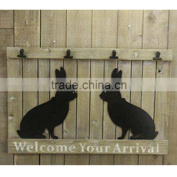 Novelty Wall Art Decor Rural Wall Art Decor Natural Wooden Wall Art Decor With Clips photo-2